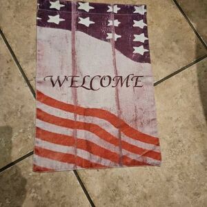 American Flag Welcome Garden Flag